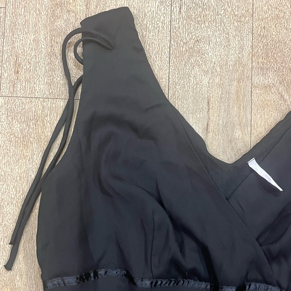 Vintage Black Midi Dress - Picture 2 of 4